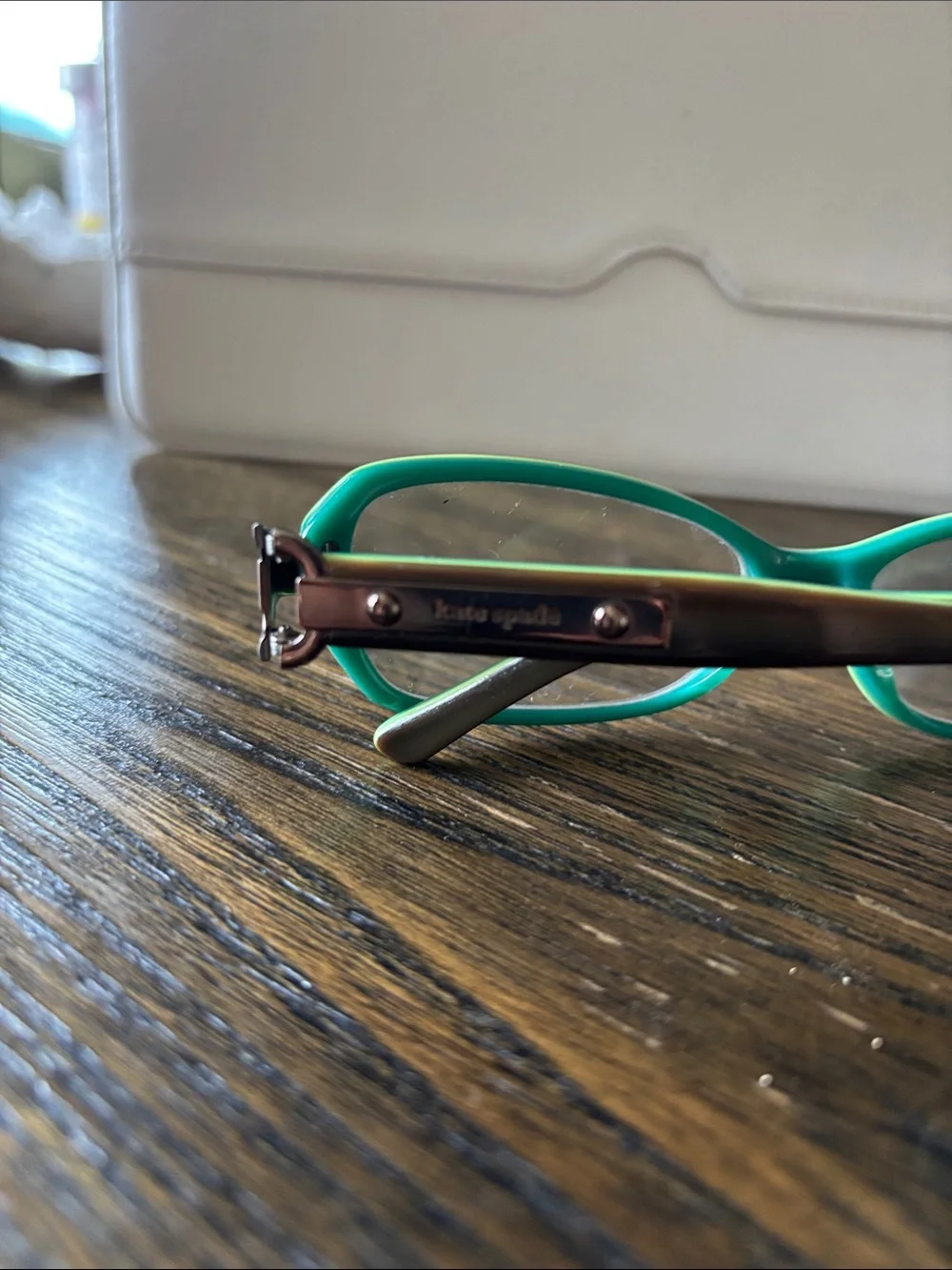 Kate Spade Green Front Brown Temples Cat-Eye frames